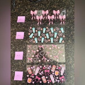 CUSTOM - See decals! 16oz Glass Cup with Bamboo Lid, Straw & Straw Cleaner